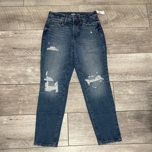 Old Navy Blue Distressed Skinny Jeans